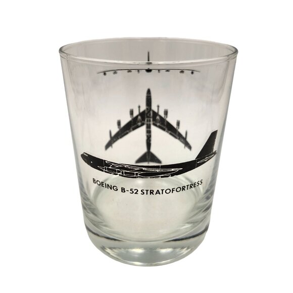 Boeing B-52 Stratofortress Bar Glass USAF United States Air Force Command Combat - Picture 1 of 8